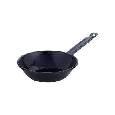 Padella Fonda con Manico in Acciaio al Carbonio Smaltato 16 cm 6 Pezzi