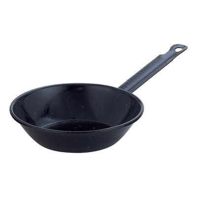 Padella Fonda con Manico in Acciaio al Carbonio Smaltato 18 cm 6 Pezzi