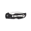 Spyderco Native 5 C41PSBK5 dettaglio lama combo FRN nero Lightweight e meccanismo Back Lock