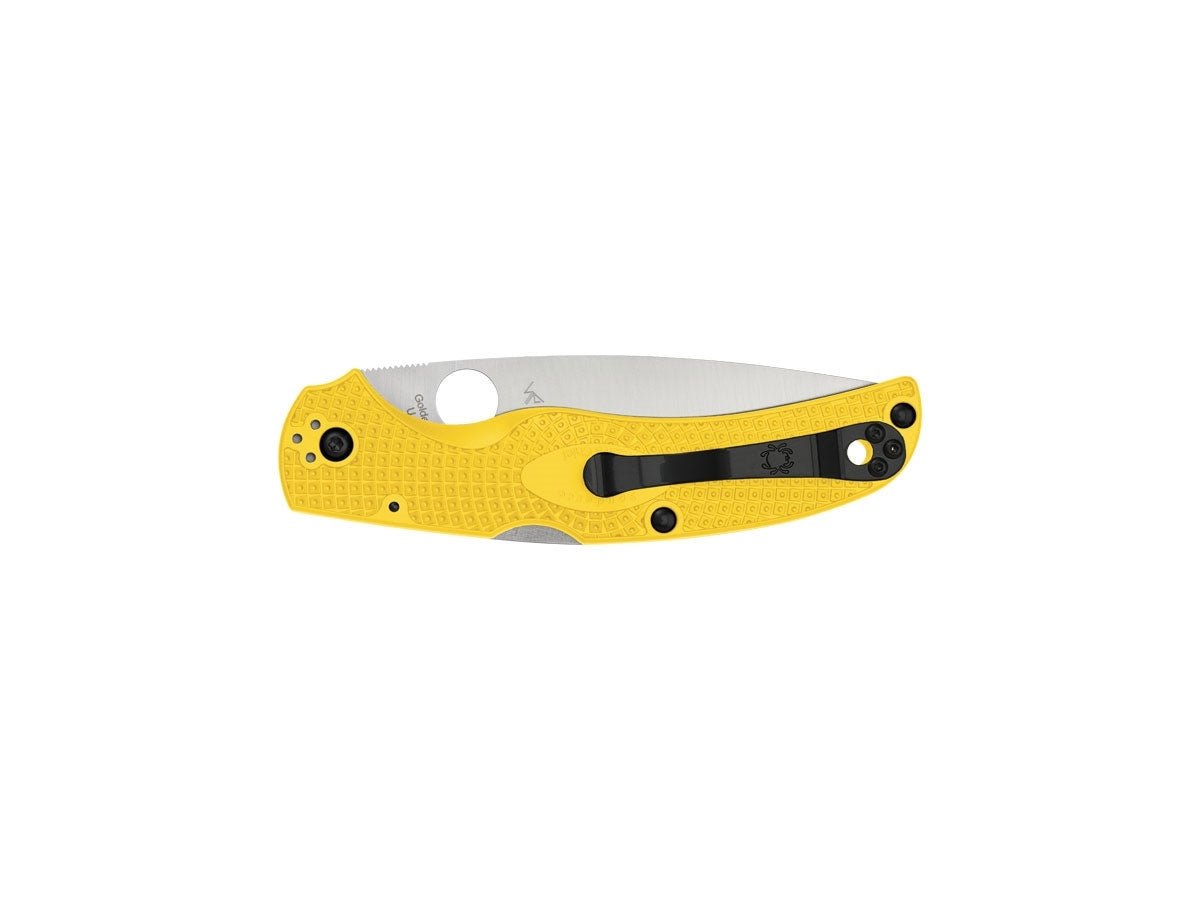 Spyderco Native Chief Salt C244SYL lama seghettata FRN giallo Bi-Directional 21% più leggero - dettaglio lama