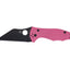 Spyderco Yojimbo 2 Pink G-10 Black Blade Plain C85GPNBKP2
