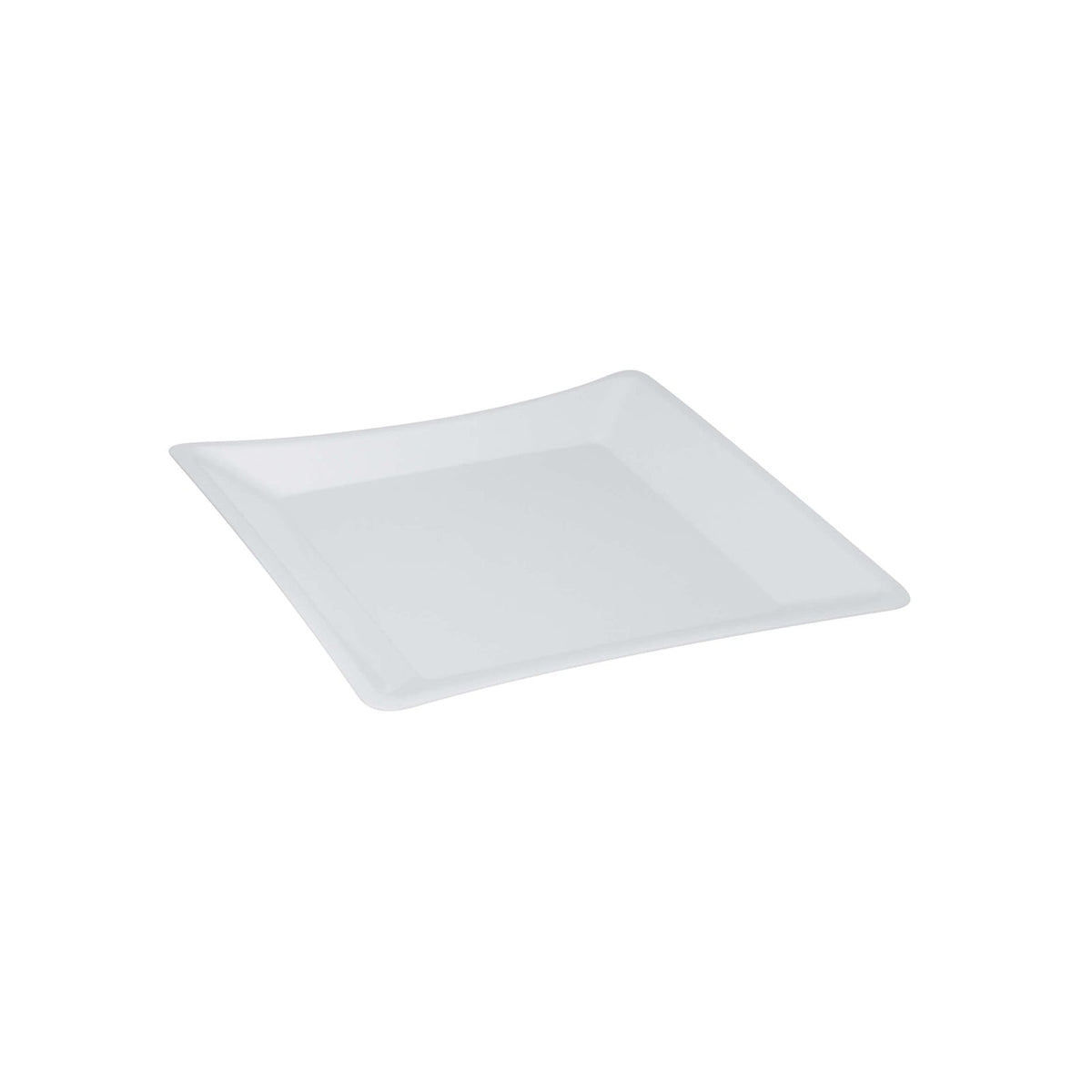 Vassoio Quadrato Buffet in Plastica PBT Bianco 30x30 cm H 3 cm