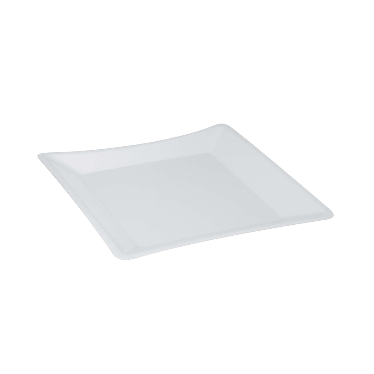 Vassoio Quadrato Buffet in Plastica PBT Bianco 42x42 cm H 3 cm
