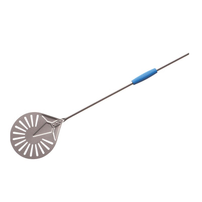 Gi.Metal Palettino Pizza Tondo Forato Inox 26 cm Manico 150 cm