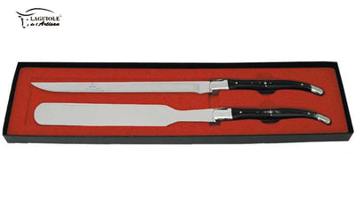 Laguiole Set "Foie Gras" 2 Pz Manico Corno - foto 2