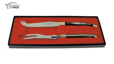 Laguiole Set Formaggio 2 Pz Manico Corno - foto 2