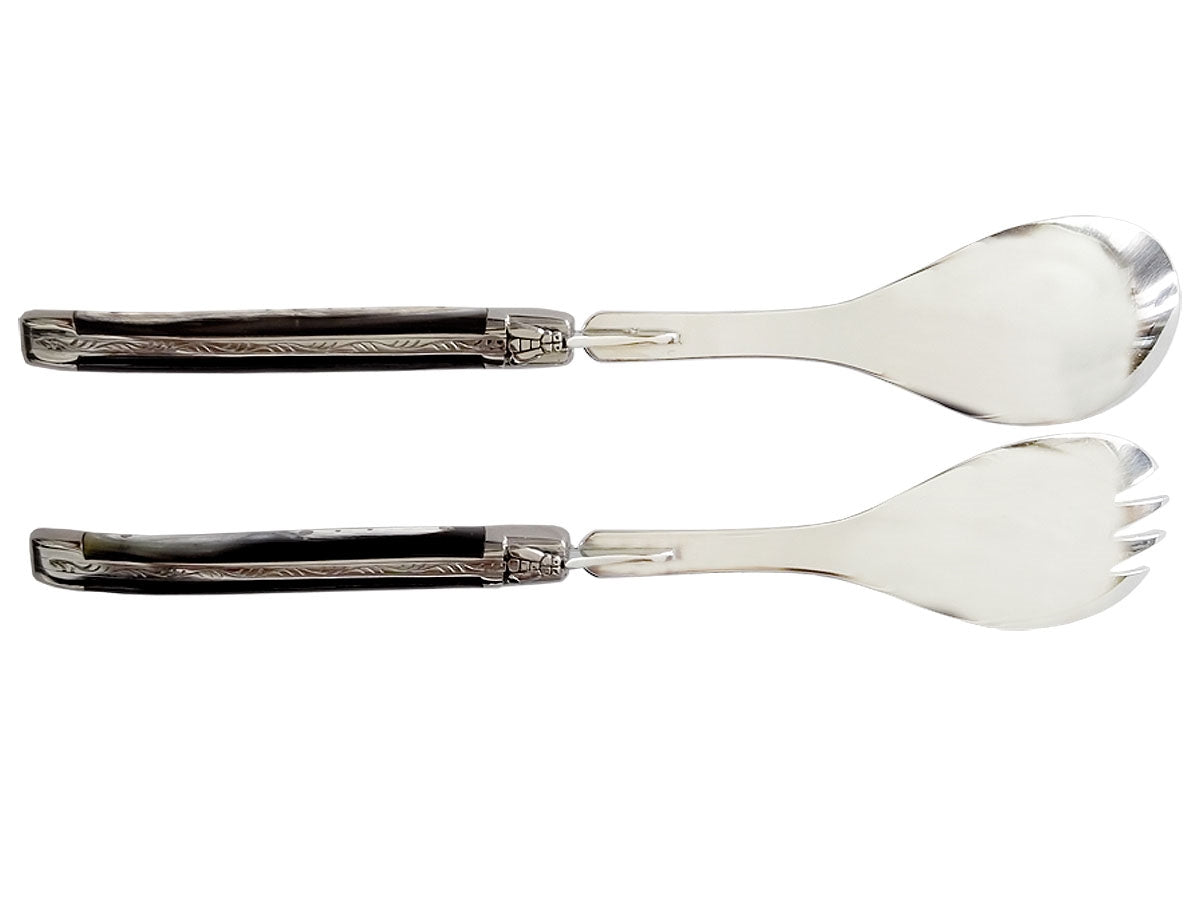 Laguiole Set Insalata 2 Pz Manico Corno