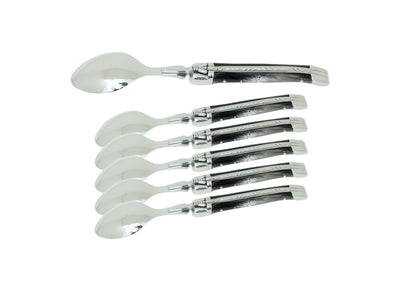 Laguiole Set Cucchiaino 6 Pz Manico Corno