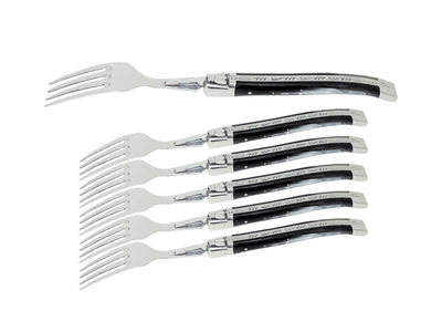 Laguiole Set Forchetta Tavola 6 Pz Manico Corno