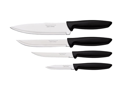Tramontina Plenus Negro Set 4 Pz 23498/064