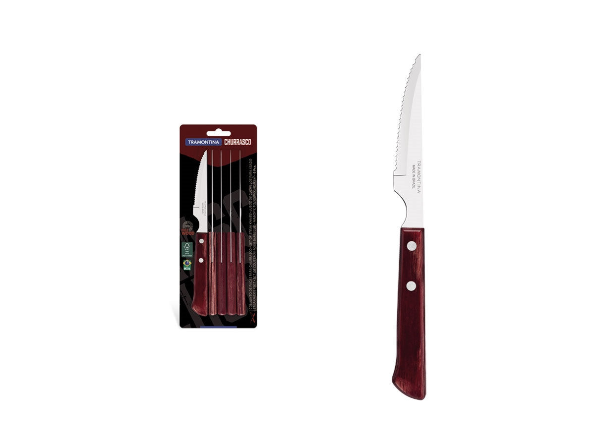 Tramontina Polywood Fsc Set Chuleteros 6 Pz 21109/674 Red