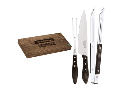 Tramontina Polywood Set Utensili Carne/Bbq 3 Pz 29899/265