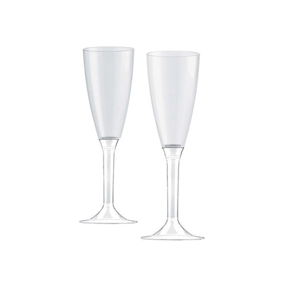 Flute in Plastica Trasparente Termosaldato 11 cl Confezione 6 Pezzi