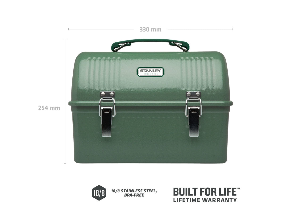 Stanley Classic Lunch Box 9,5l - dettaglio chiusure e interno