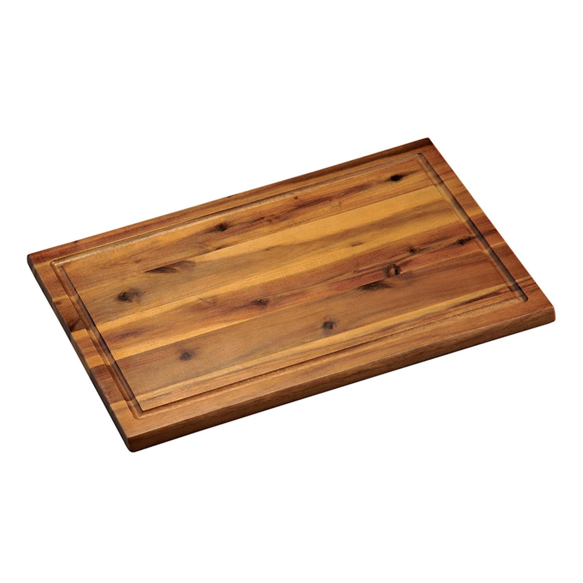 Tagliere in Acacia con Raccogli Liquidi 40x26 cm H 1,5 cm
