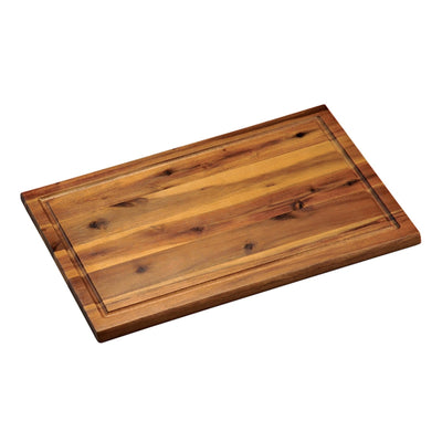 Tagliere in Acacia con Raccogli Liquidi 40x26 cm H 1,5 cm