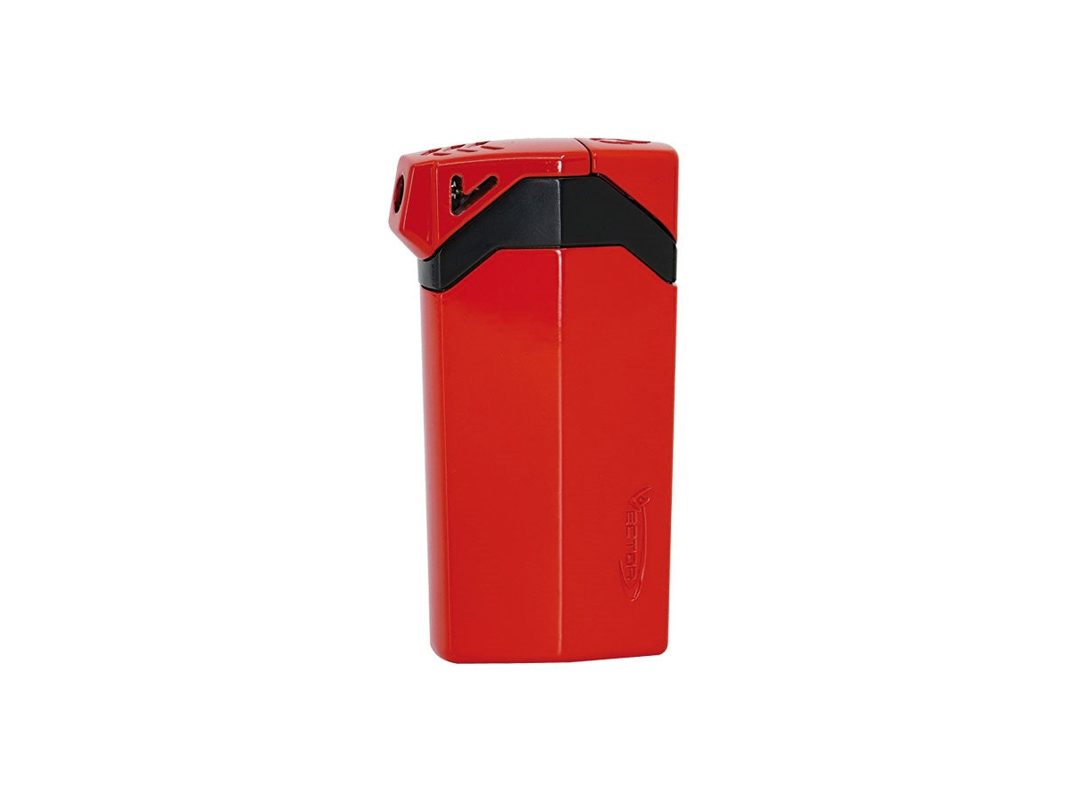 Vector Guardian accendisigari doppia fiamma rosso lacca