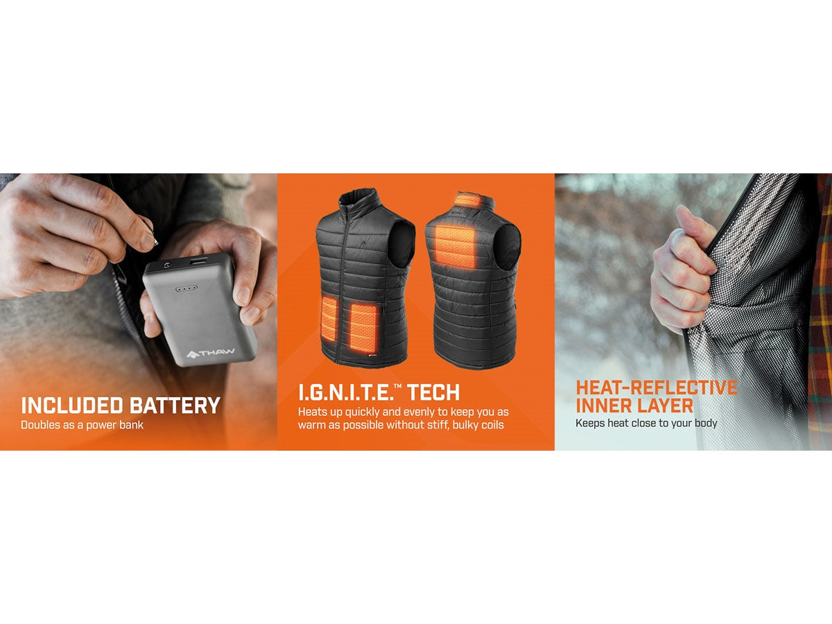 Thaw Heated Vest + Power Bank Ricaricabile Men's-Large APR-0005-G - foto 2