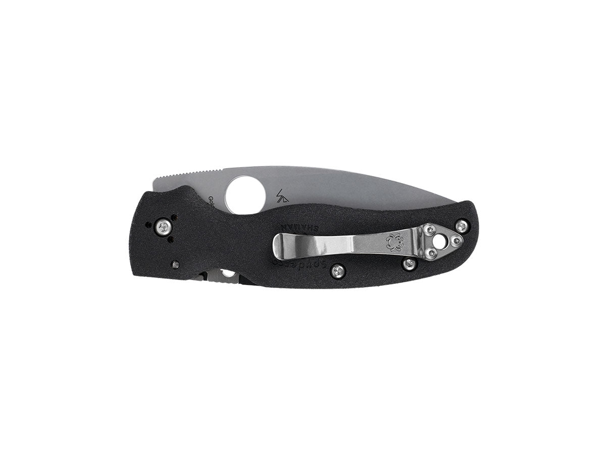 Spyderco Shaman Lightweight C229PBK dettaglio guancette FRN e meccanismo Compression Lock economica