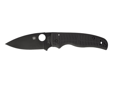 Spyderco Shaman Salt G-10 Black Magnacut Black Blade Plain C229GMCBKP