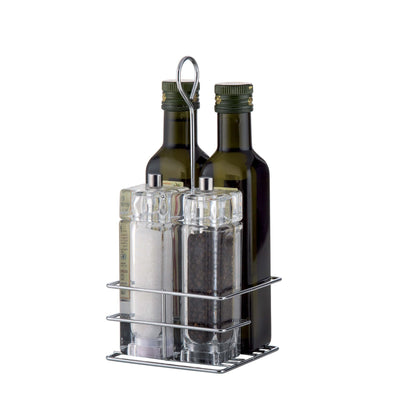Portacondimenti in Filo Inox 11,4x10,3 cm H 24,6 cm