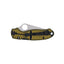 Spyderco Para 3 Salt C223GBKYLMCP dettaglio G-10 bicolore giallo e nero con DLC