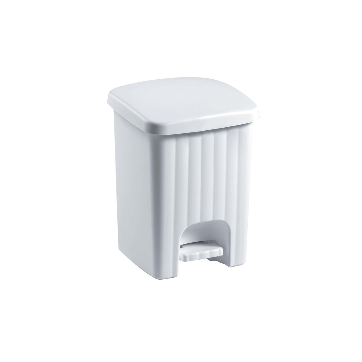 Pattumiera Margherita con Pedale Plastica Bianca 20 Litri