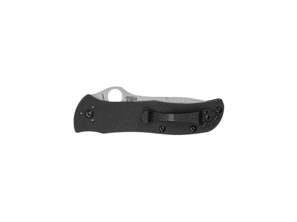 Spyderco Starmate C55G20CVP lama CPM 20CV flat grind G-10 nero clip tascabile - dettaglio lama
