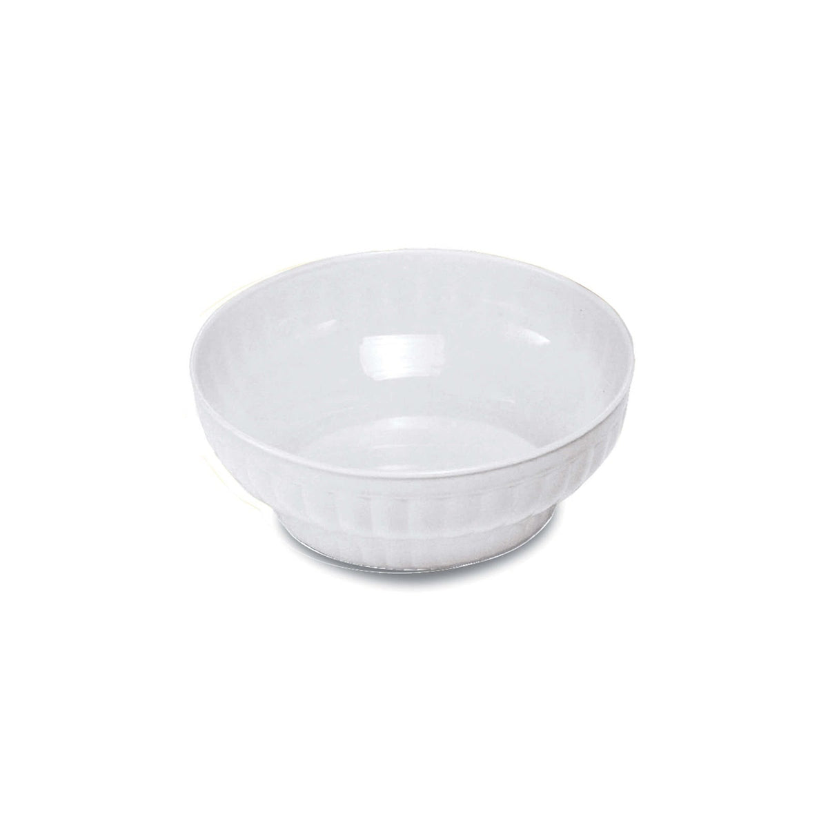 Insalatiera Costolata in Plastica Bianca 18 cm