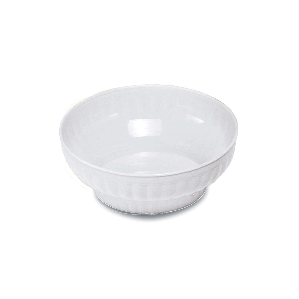 Insalatiera Costolata in Plastica Bianca 20 cm