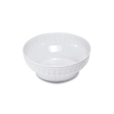 Insalatiera Costolata in Plastica Bianca 20 cm