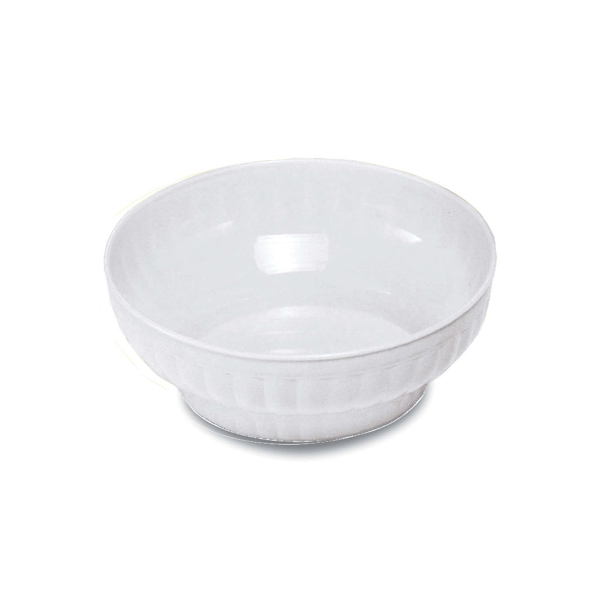 Insalatiera Costolata in Plastica Bianca 24 cm