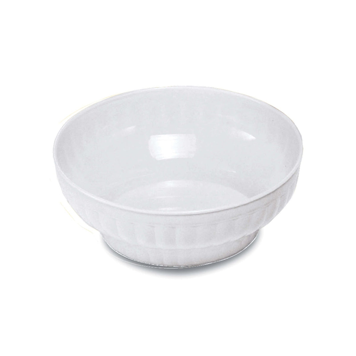 Insalatiera Costolata in Plastica Bianca 28 cm