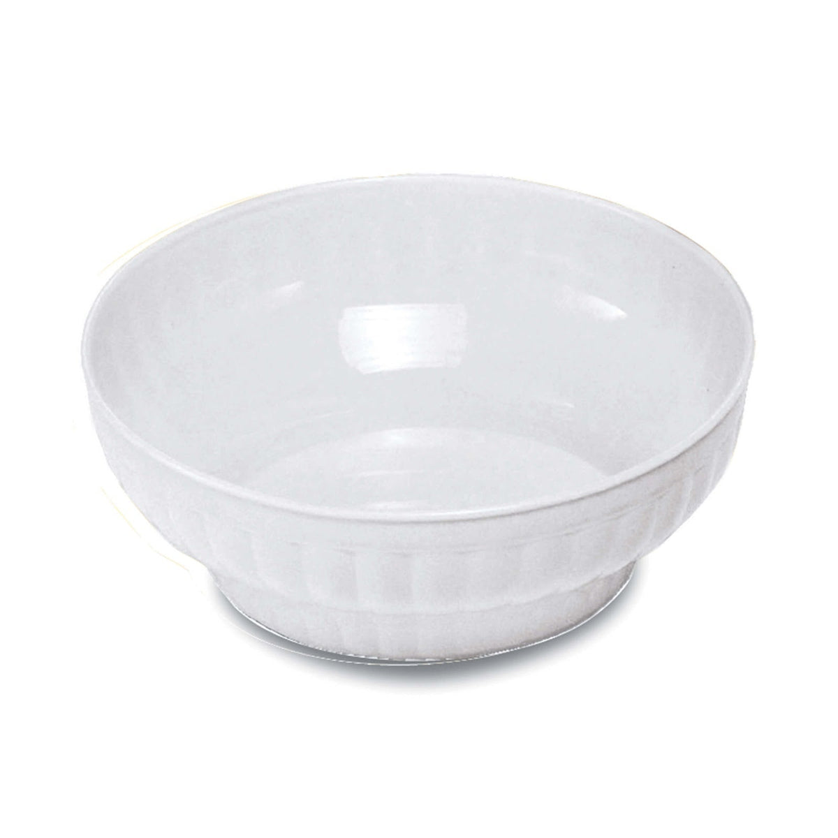 Insalatiera Costolata in Plastica Bianca 30 cm