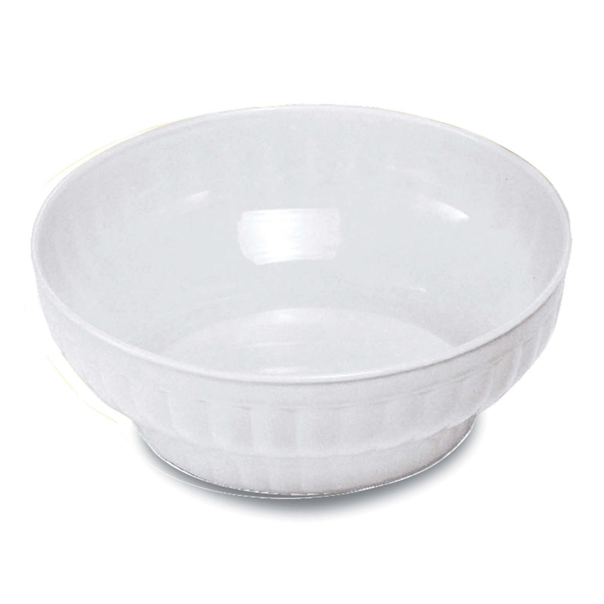 Insalatiera Costolata in Plastica Bianca 34 cm