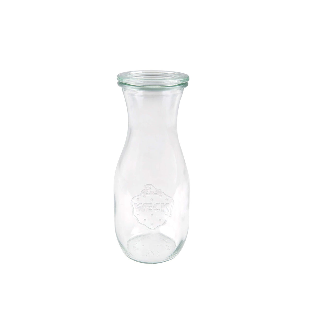Weck Bottiglia in Vetro con Tappo Guarnizione e Clips 53 cl