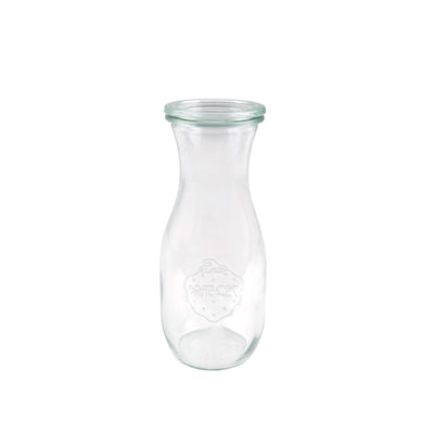 Weck Bottiglia in Vetro con Tappo Guarnizione e Clips 53 cl