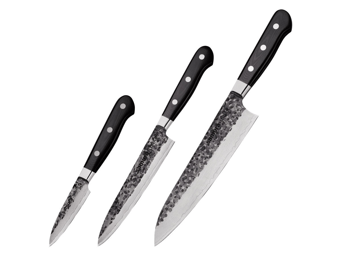 Samura Pro-S Lunar Set 3 Pz (CUOCO-FILETTARE-SPELUCCHINO) SPL-0230