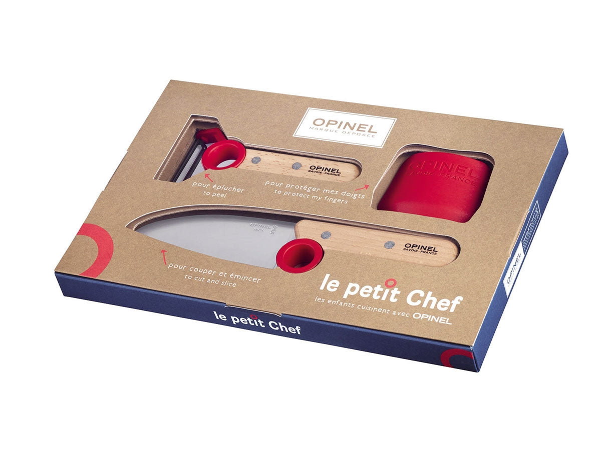 Opinel Set "Le Petit Chef" 3Pz Rouge (003112)