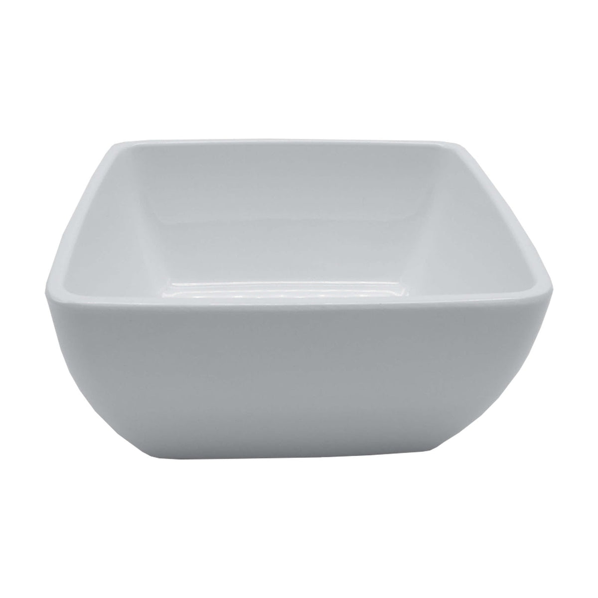 Coppa Quadrata in Melamina Bianca 19x19 cm per Buffet