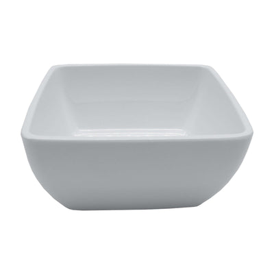 Coppa Quadrata in Melamina Bianca 19x19 cm per Buffet