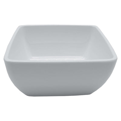 Coppa Quadrata in Melamina Bianca 25,4x25,4 cm per Buffet