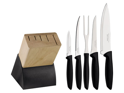 Tramontina Plenus Set Coltelli Cucina C/Ceppo 6 Pz 23498/028