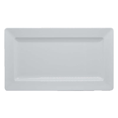 Vassoio Rettangolare con Falda in Melamina Bianca 56,2x32,5 cm