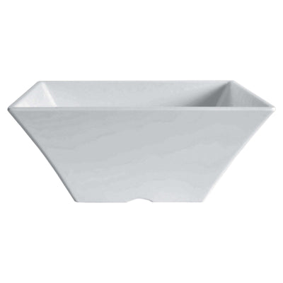 Coppa Quadrata Svasata in Melamina Bianca 40 cm