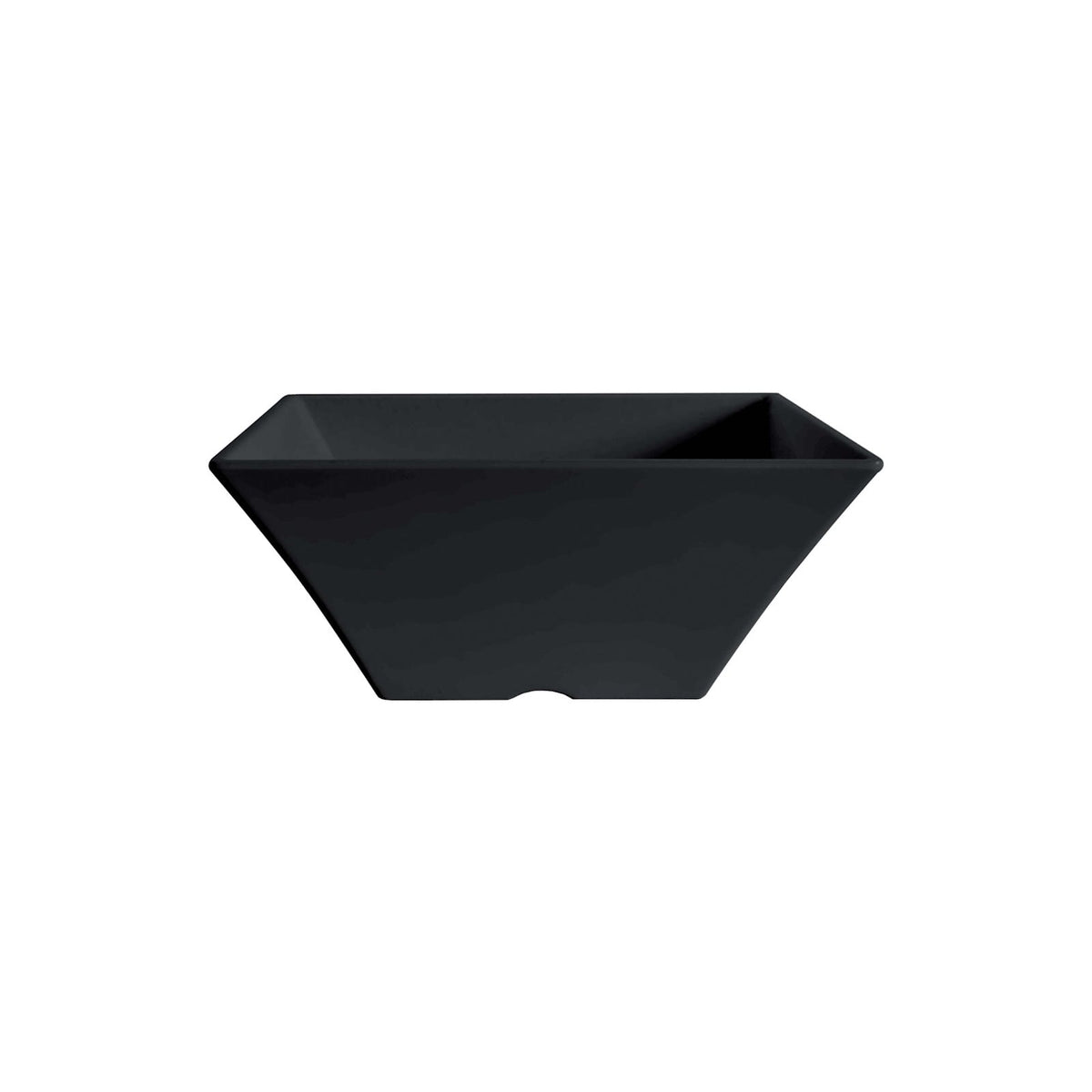 Coppa Quadrata in Melamina Nera 19,5x19,5 cm H8,8 6 Pezzi