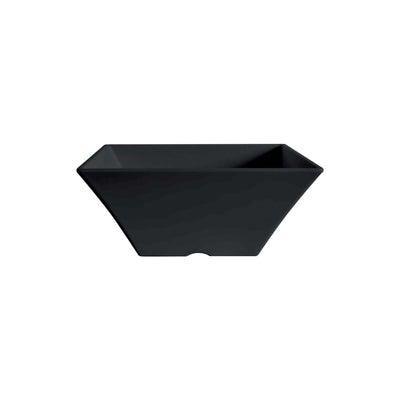 Coppa Quadrata in Melamina Nera 19,5x19,5 cm H8,8 6 Pezzi
