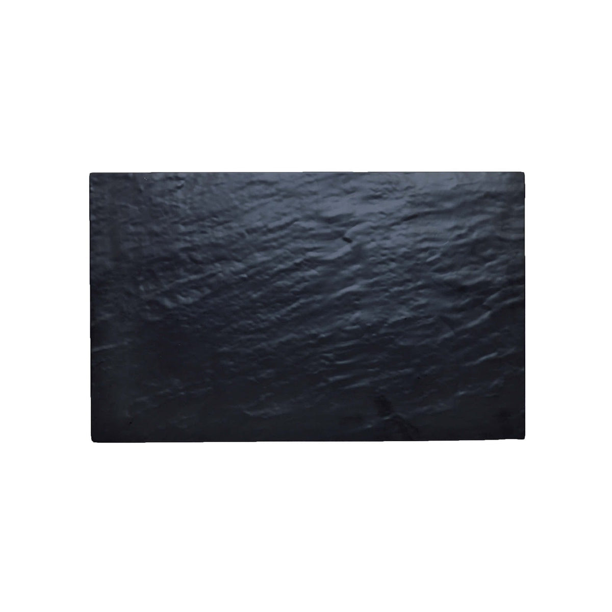 Vassoio Rettangolare Melamina Effetto Ardesia Nero Opaco 32,3x17,3 cm