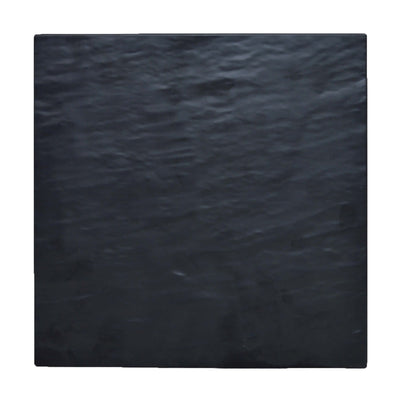 Vassoio Quadrato Melamina Effetto Ardesia Nero Opaco 32,5x32,5 cm