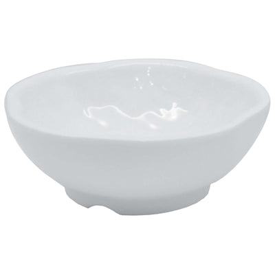 Coppetta Tonda con Piede Melamina Bianca Martellata 8,5 cm 20 Pezzi